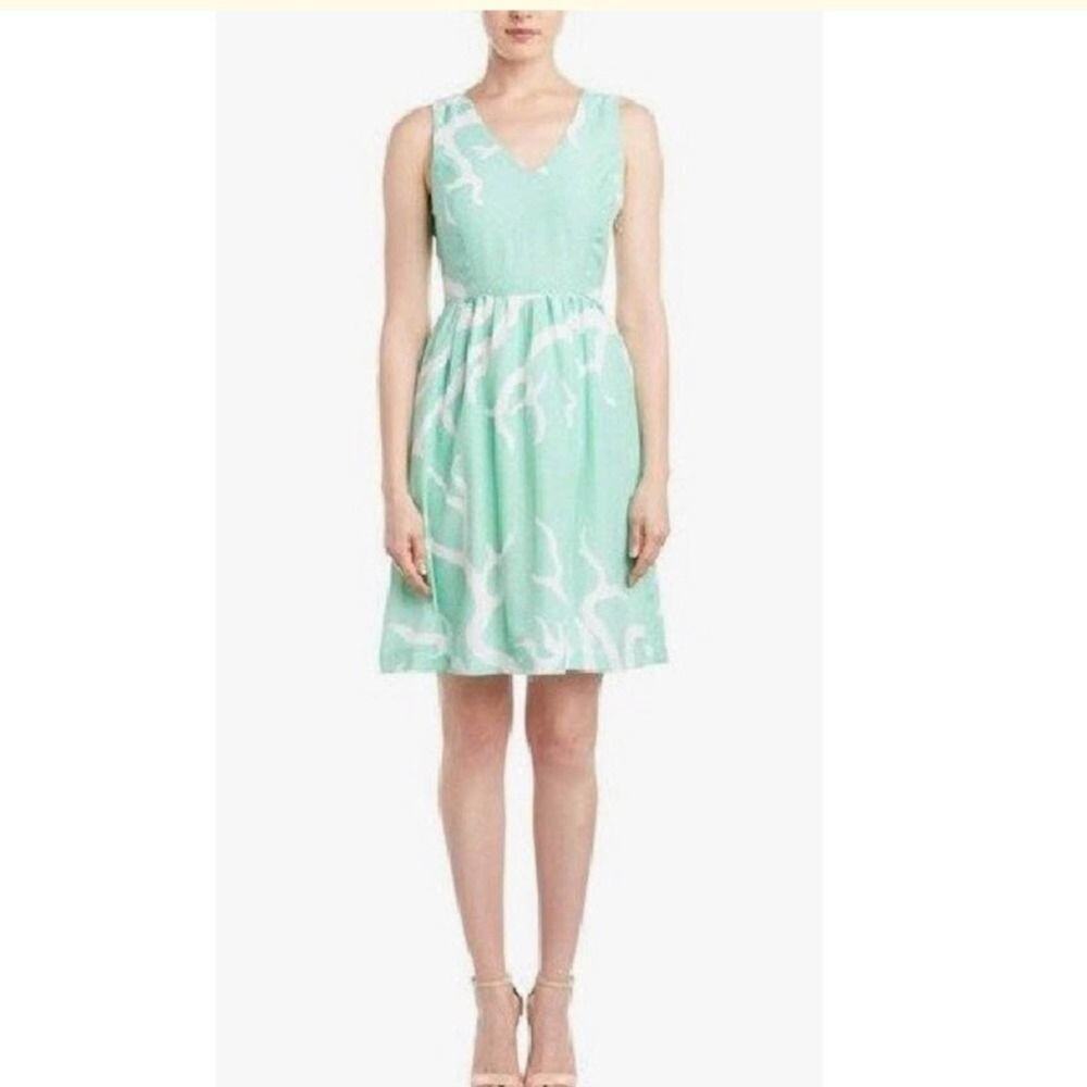 Elizabeth McKay New York Coral Maze Dress